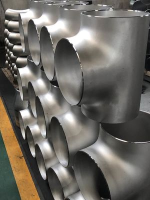 लकड़ी के केस या पैलेट 90 डिग्री एएसटीएम ए403 WP304 90 डिग्री 321 Sch10s एसएस बराबर टी